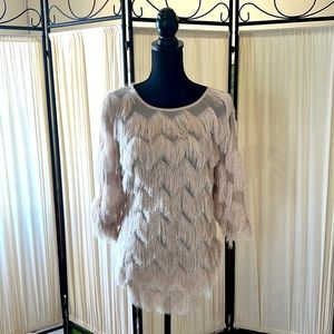 J.O.A cream colored blouse XS